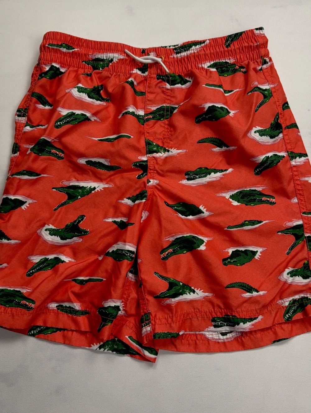 Old Navy Swim Trunks Alligator Print Elastic Waist - Boys XL